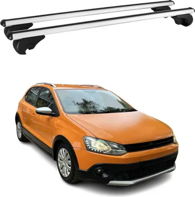 Produktbild von Dachträger Grundtäger für VW Polo 2009-2017 75kg Aluminium Silber 2 tlg