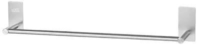 Image de Porte-serviettes adhésif, porte-serviettes de salle de bain sans perçage, barre porte-serviettes en acier inoxydable 55 cm / 21,65 pouces
