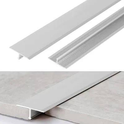Zdjęcie produktu dla Listwa przejściowa aluminiowa profil t podłoga 0 9 m do remontu 3 szt.