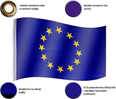Obrázek produktu pro FLAGMASTER Vlajka Evropské Unie, 120 x 80 cm