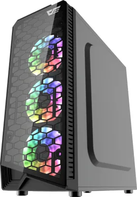 Obrázek produktu pro darkFlash Kompiuterio korpusas Darkflash Water Square ATX PC Case/Honeycomb design
