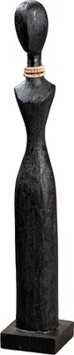 Produktbild von Gilde Skulptur, "Tall Lady", Fraumotiv, Mangoholz, schwarz, VE 2, L. 11.5 cm, B. 11.5 cm, H. 67 cm 69396 4063387693964