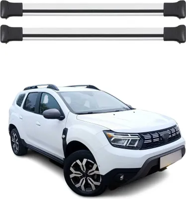 Produktbild von Dachträger Grundtäger für Dacia Duster mk3 2024-2025 75kg Aluminium Silber 2 tlg