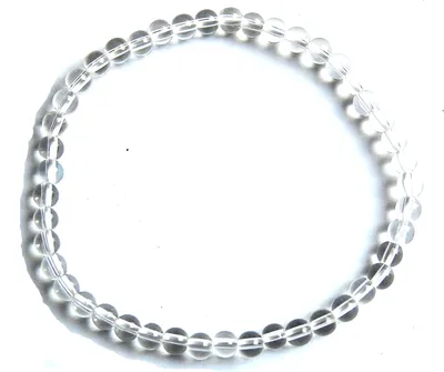 Produktbild von Edelstein-Armband Bergkristall, Kugeln, Ø 4 mm