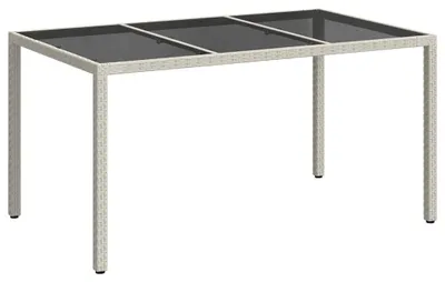Produktbild von vidaXL Gartentisch Weiß 150 x 90 x 75 cm Poly-Rattan