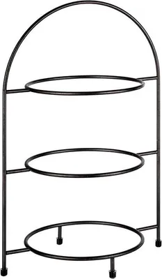 Produktbild von APS 33209 Serviergestell INDUSTRIAL, Metall,  für 3 Teller (max. Ø 27 cm), 29 x 19,5 cm, Höhe 43 cm