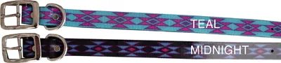 Produktbild von Hundehalsband Diamonte Nylon 1,6 cm breit  Halsband für Hunde  Halsband Hund in Teal & 15