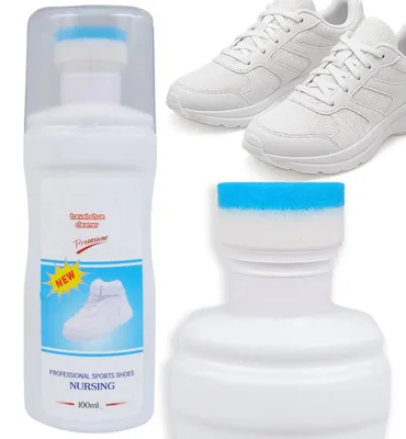 Obrázok produktu pre Čistič bielidlo na biele topánky renovátor podrážok s hubkou 100 ml