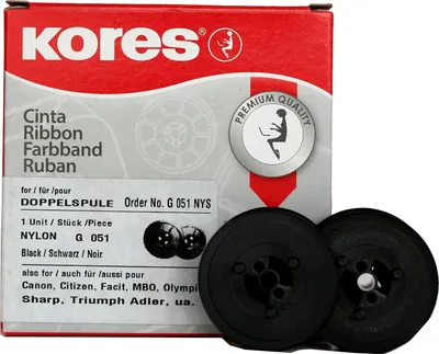 Produktbild von Kores Farbband Gruppe 51 Canon/OLYMPIA Nylon schwarz
