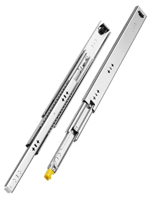 Immagine prodotto di Guide per cassetti a estrazione totale VEVOR, 1 coppia, guide telescopiche bloccabili, 500 mm, portata delle guide 113,4 kg, guide laterali