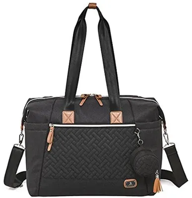 Produktbild von Wasserdichte Wickeltasche mit Wickelauflage und Schnullerhalter – Große, multifunktionale Baby-Tasche