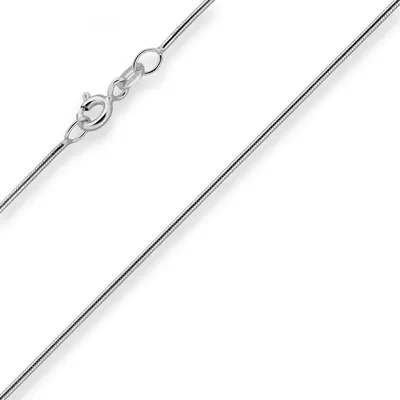 Produktbild von 0,9mm Schlangenkette Goldkette Collier Halskette aus 333 Gold Weißgold 42cm