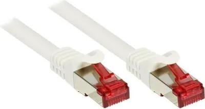 Produktbild von Patchkabel Cat. 6 1,5 m S/FTP PiMF weiß, RJ45, geschirmt