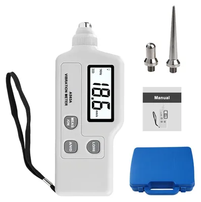 Digitaler Vibrationsmesser mit LCD, 3 Messmodi, inkl. 2 Sonden