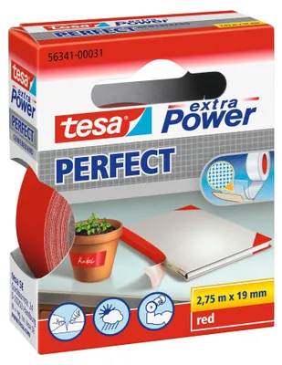 Image de TESA Extra Power 19mmx2.75m 2,75 m Rouge 1 pièce(s)