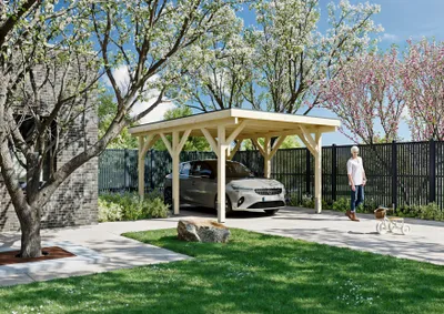 Produktbild von Carport Irvine I 3,44x5,00 m - inklusive langlebigem EPDM-Dach