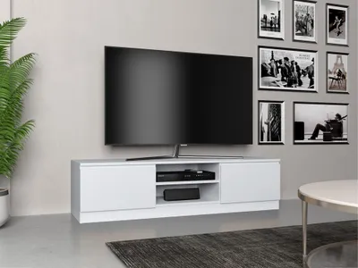 Produktbild von Modernes TV Lowboard Malwa mit Türen und Ablagefach