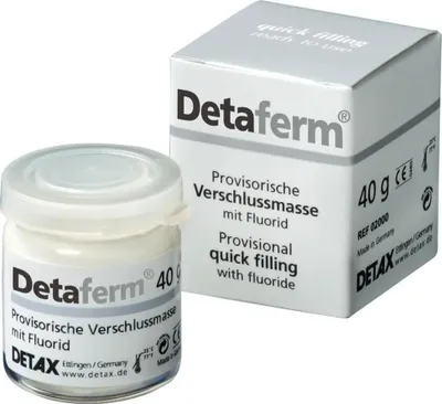 Productafbeelding van DETAX Detaferm® - Verpakking van 40 gram, witte, opake glazen pot