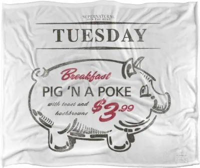 Immagine prodotto di Supernatural - Coperta "Tuesday" TV18759 (taglia unica) (Multicolore)