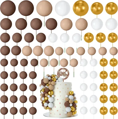 Productafbeelding van Taartballen decoraties mini ballon taart topper ballen schuim cupcake toppers ballen voor taart decoreren verjaardagsfeestjes bruiloften jubileum