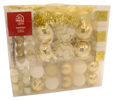 Image de Set de décoration de sapin de Noël 100 pièces Boules de Noël Décoration de Noël