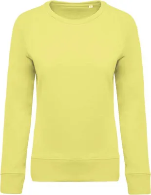 Produktbild von Kariban Damen Sweatshirt Langarmshirt Pullover Pulli Basic Sweat Shirt, Größe:S, Farbe:Lemon Yellow