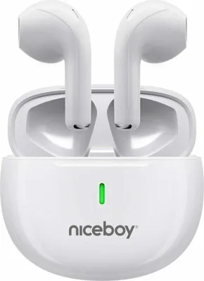 Obrázek produktu pro Niceboy HIVE Beans POP, Bezdrátový, 20 - 20000 Hz, Hovory/hudba, Sluchátka s mikrofonem, Bílá