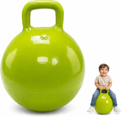 Produktbild von Sitzball 35 cm, mit Griff, aufblasbarer Vinylball, für aktives Spielen, für Kinder