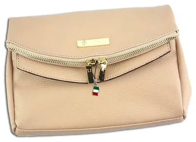 Produktbild von Florence Damen Abendtasche 2in1 echtes Leder rosa Clutch OTF803A