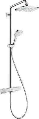 Immagine prodotto di Cabina doccia con termostato e soffione a pioggia Ø 280 mm - Set completo con doccetta, asta scorrevole e soffione