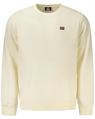 Produktbild von Weißes Norwegen Sweatshirt für Herren - Gefüttert & Applikationen