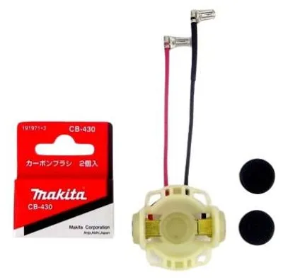 Produktbild von Makita 638139-5 Lagerschild +Kohlebürsten CB 430 + Kappen für 6207D 6217D 6317D