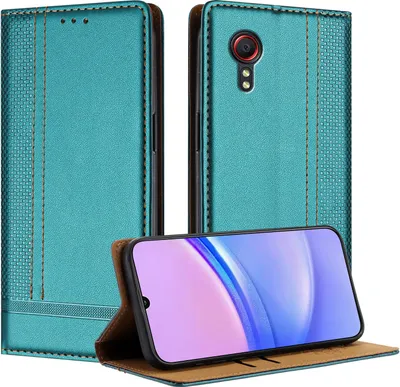 Obrázek produktu pro Pouzdro pro Samsung Galaxy Xcover 5 kožené flipové pouzdro s funkcí stojánku zelené