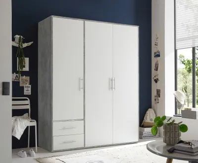 Produktbild von Pol Power Valencia Kleiderschrank Laminat 3 Türen 155x195x60 cm