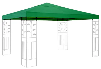Image de Toit de remplacement pour pavillon de 3x3 mètres, couleur verte