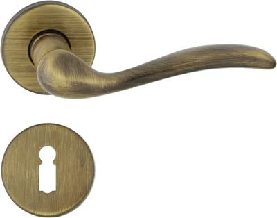 Produktbild von DOMINO Türgriff-Garnitur TULUZA-R BB-Buntbart Bronze