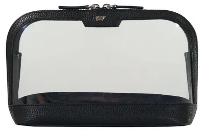 Produktbild von Kulturbeutel und Reiseetui Kosmetik Etui M schwarz Uni - Leder