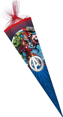 Produktbild von Nestler Schultüte Avengers 85cm 6eckig