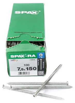 Produktbild von SPAX Flachsenkkopfschrauben WIROX Vollgewinde 7,5x150