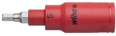 Obrázek produktu pro Šroubovací nástavec 3/8" s vnitřním šestihranem VDE 5×75 mm Wiha | 4010995431068