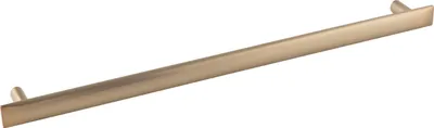 Image de Furnipart Poignée de meuble Flow Largeur 356mm - Poignée d'armoire LA 320mm élégante, zamac laiton brossé