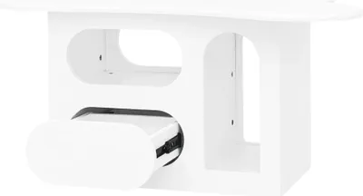 Image de Table basse, design moderne, rangement fonctionnel, blanc