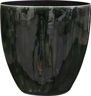 Produktbild von Ter Steege Blumentopf Metall Piniengrün-Multicolor D 27 cm H 26 cm