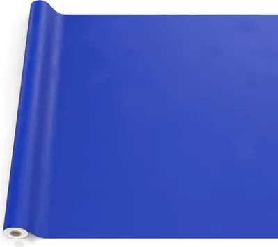 Tischdecke Textil-Optik UNI Blau 200x140cm Schnittkante Wachstuch abwaschbar, Hauptbild