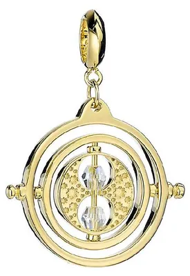 Produktbild von Harry Potter Sterling Silber vergoldet Time Turner Schieberegler Charme mit Kristallelementen