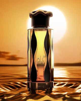 Produktbild von Lattafa Teriaq Intense, Unisex, 100 ml, Nicht nachfüllbare Flasche, Flüssiges Parfüm, Bergamotte, Safran, Bernstein, Benzoe, Tonka-Bohne