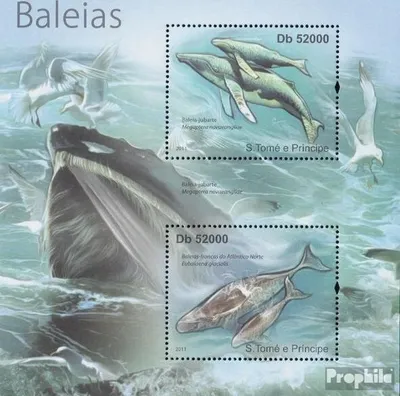 Produktbild von Briefmarken Sao Tome e Principe 2011 Mi Block 834 (kompl. Ausgabe) postfrisch Wale