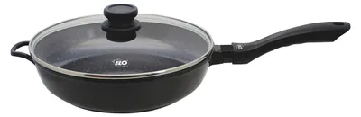 Produktbild von Elo MARMORIT Servierpfanne aus Aluguss mit kratzfester Beschichtung und Glasdeckel
