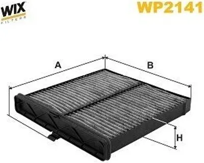 Produktbild von WIX FILTERS WP2141 Innenraumfilter Pollenfilter für MAZDA CX-3 (DK) Aktivkohle