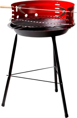 Zdjęcie produktu dla Aktywny grill na węgiel drzewny 42 cm czerwony, czarny  Czerwony, czarny Jeden rozmiar